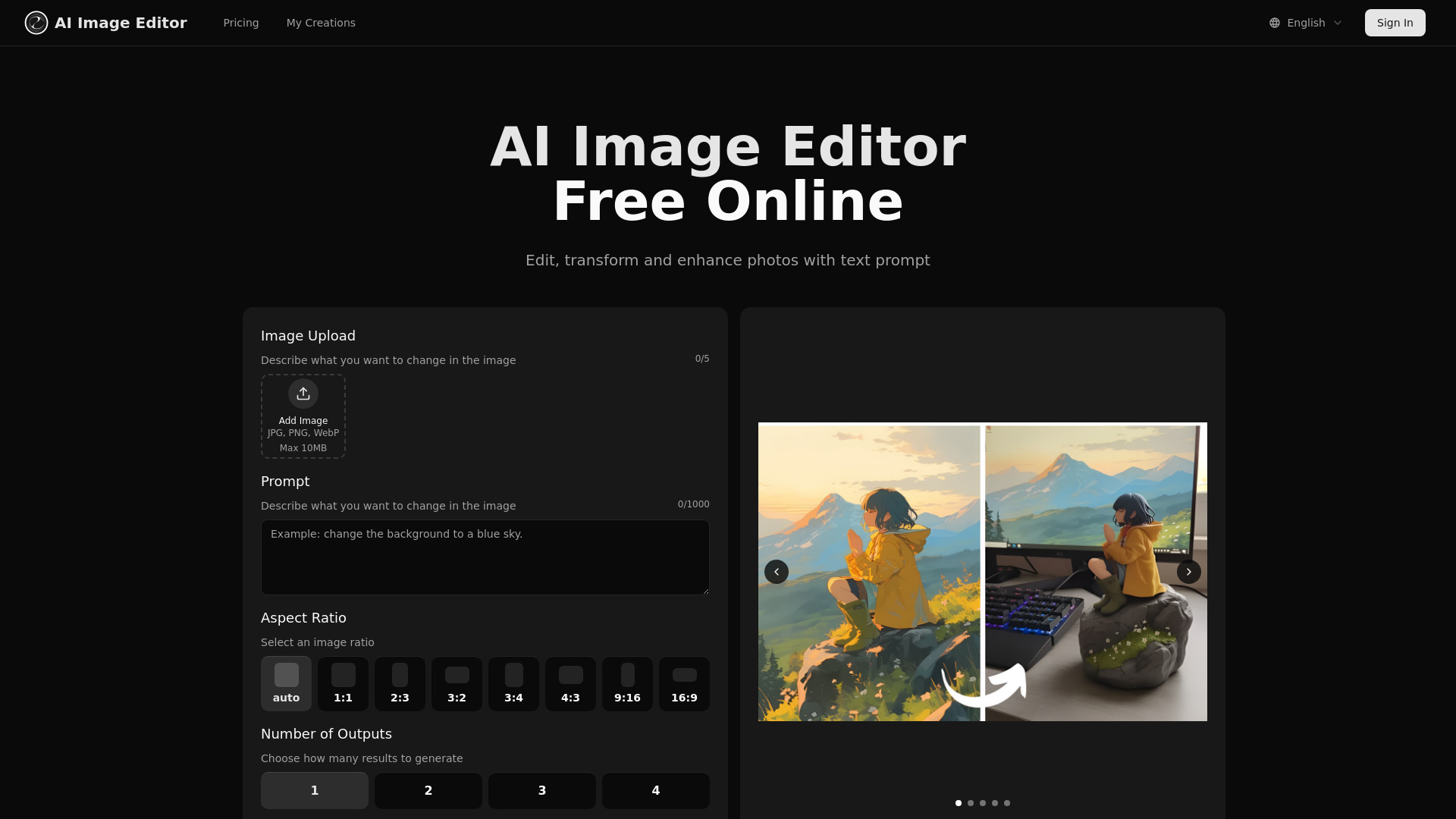 aiimageedit.ai screenshot