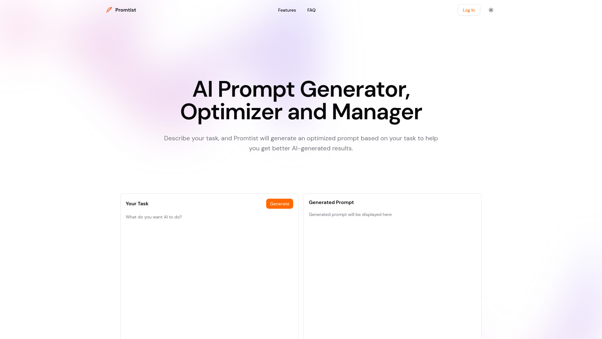 Promtist screenshot
