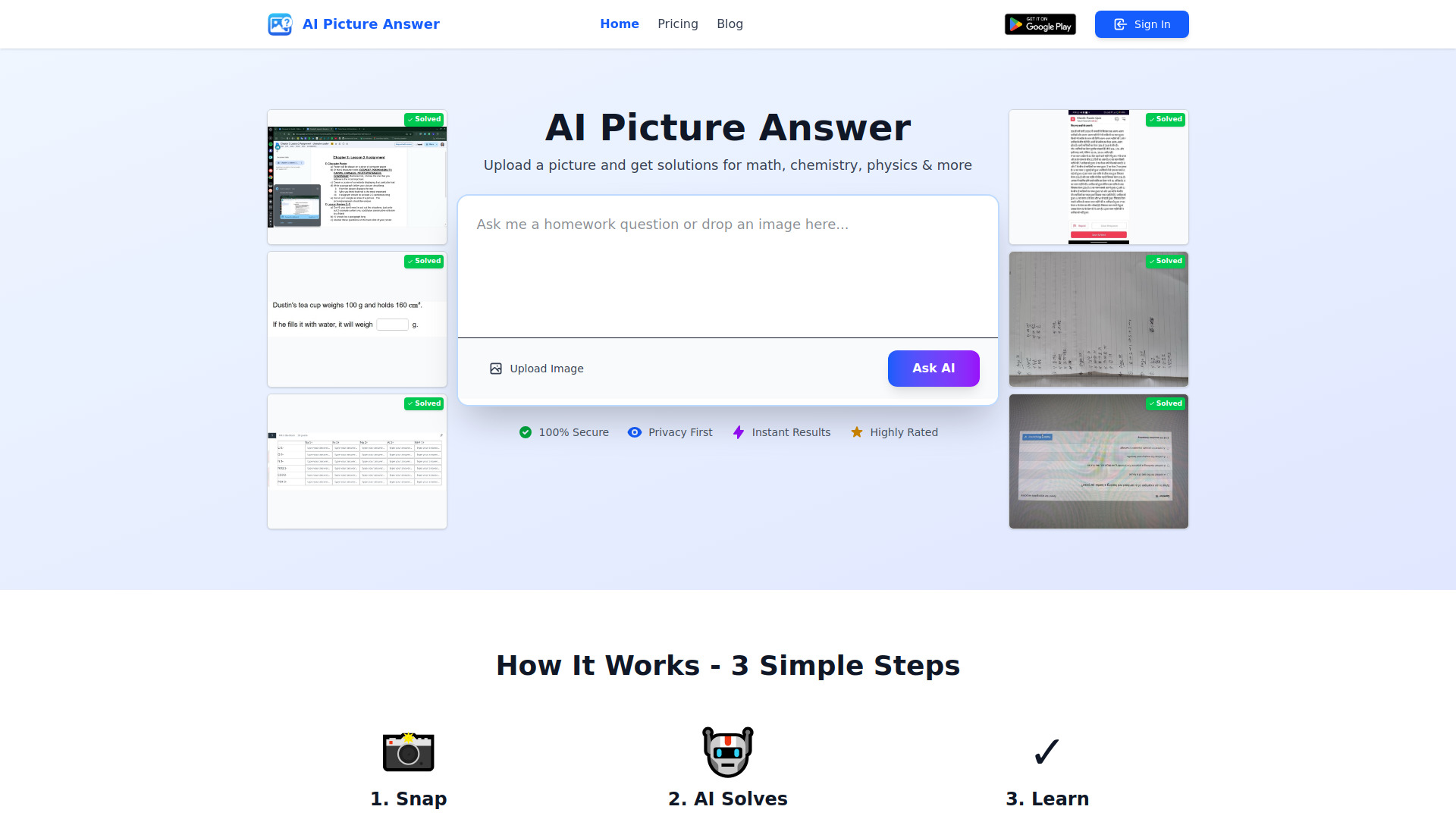 AI Homework Helper screenshot