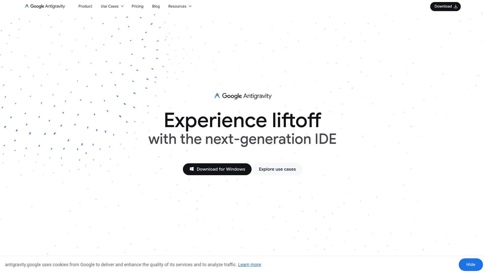 Google Antigravity screenshot