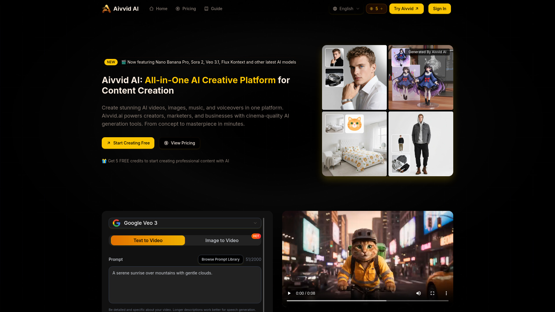 Aivvid AI screenshot