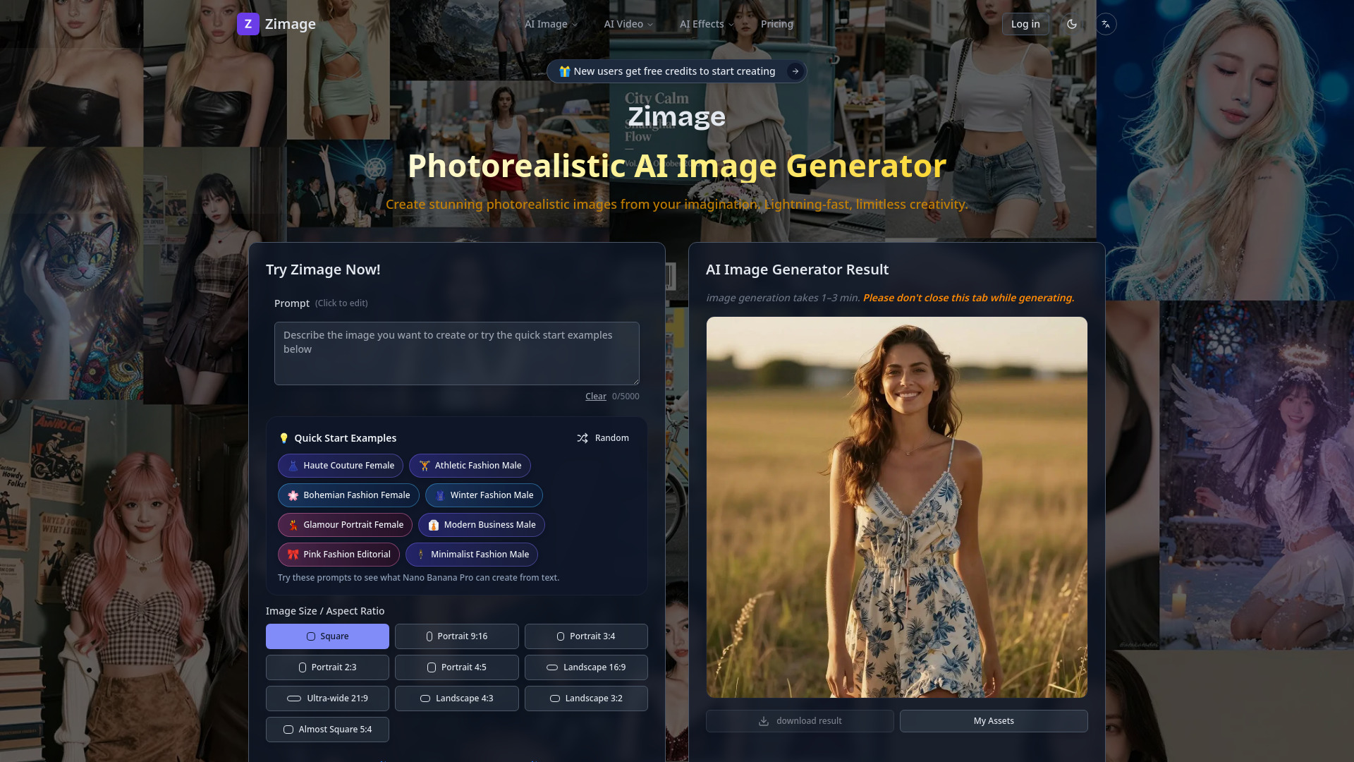 Zimage screenshot