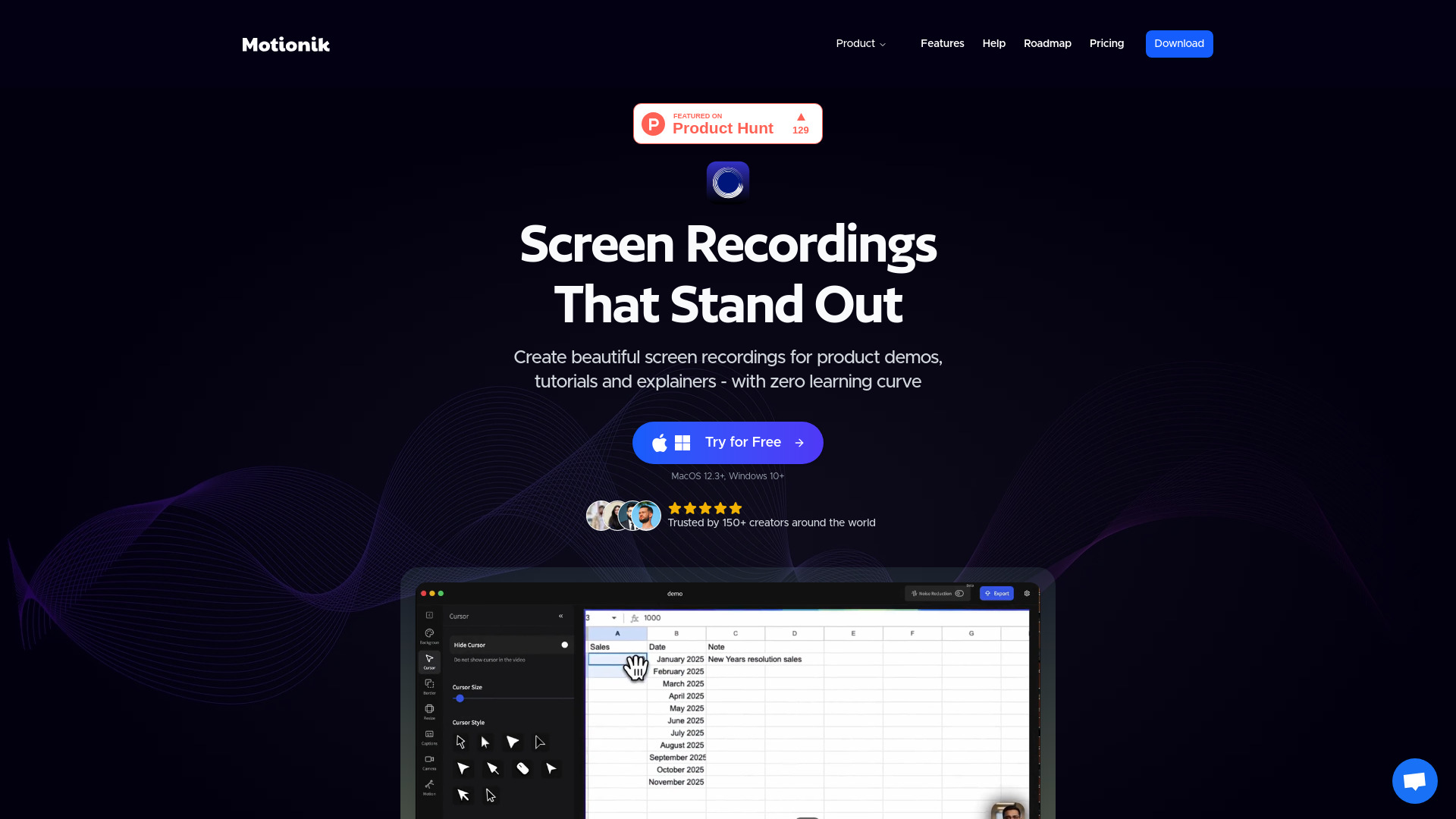 Motionik screenshot