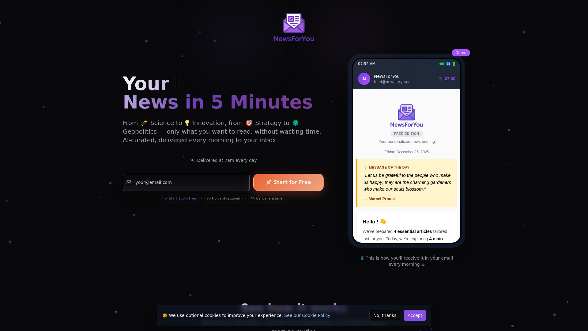 NewsForYou screenshot
