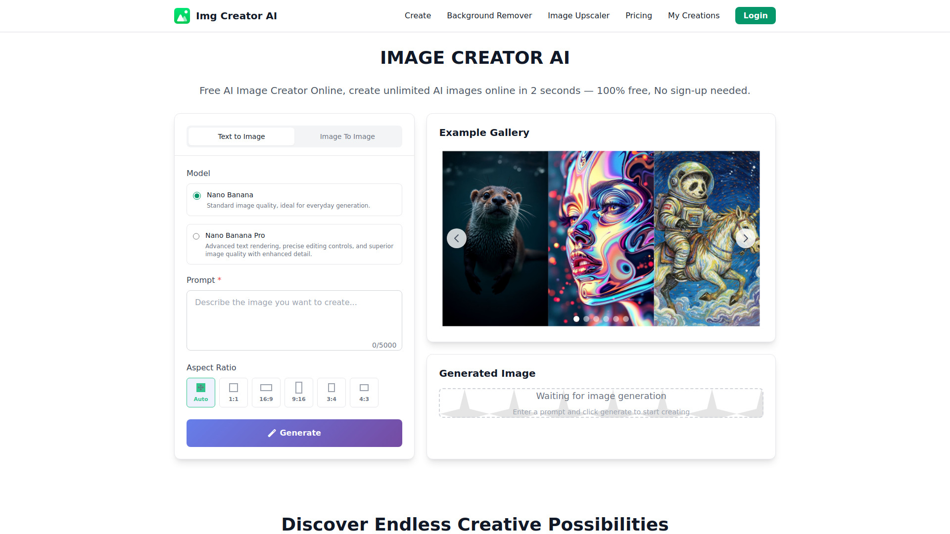 IMAGE CREATOR AI screenshot