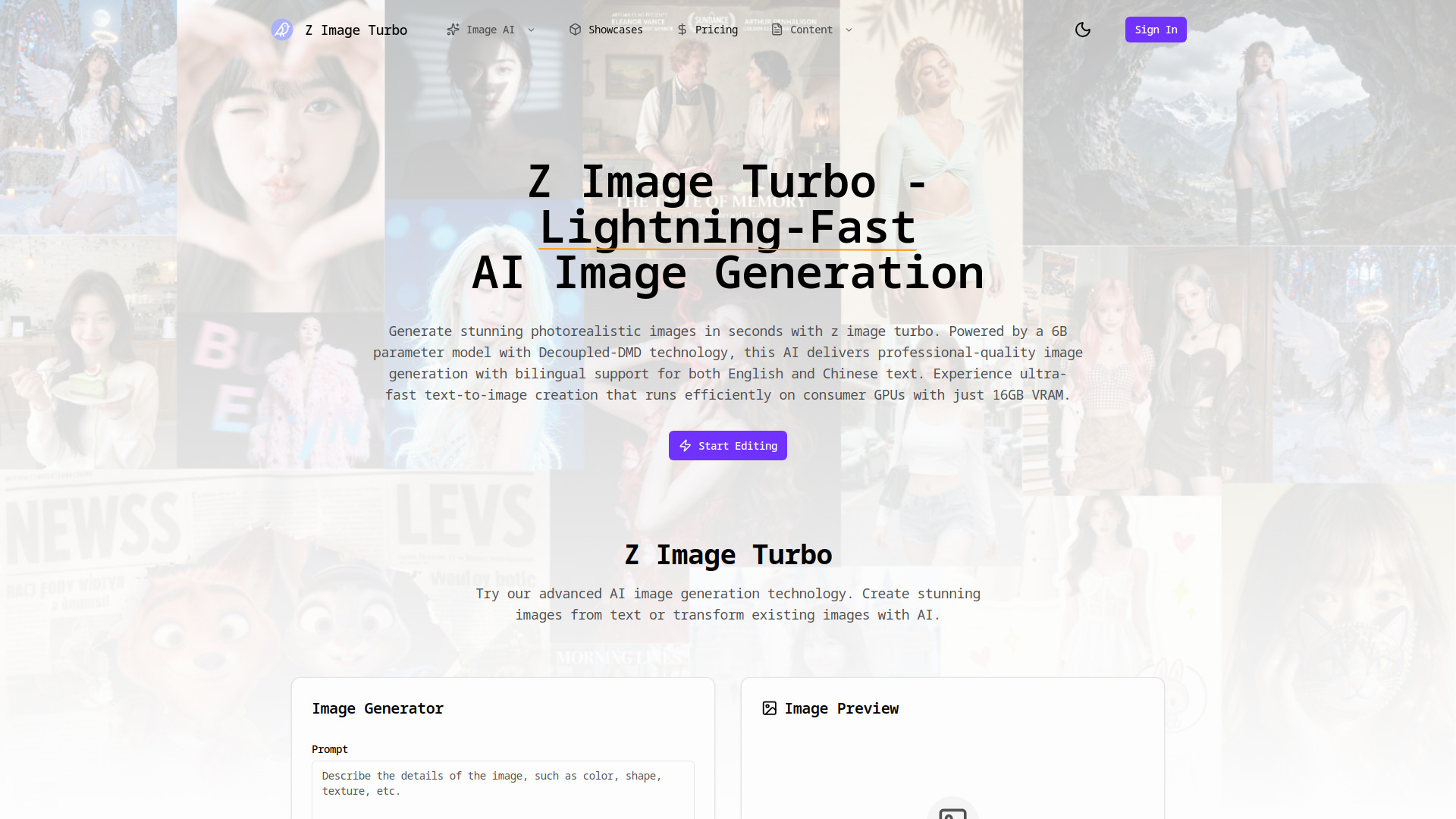 Z Image Turbo screenshot