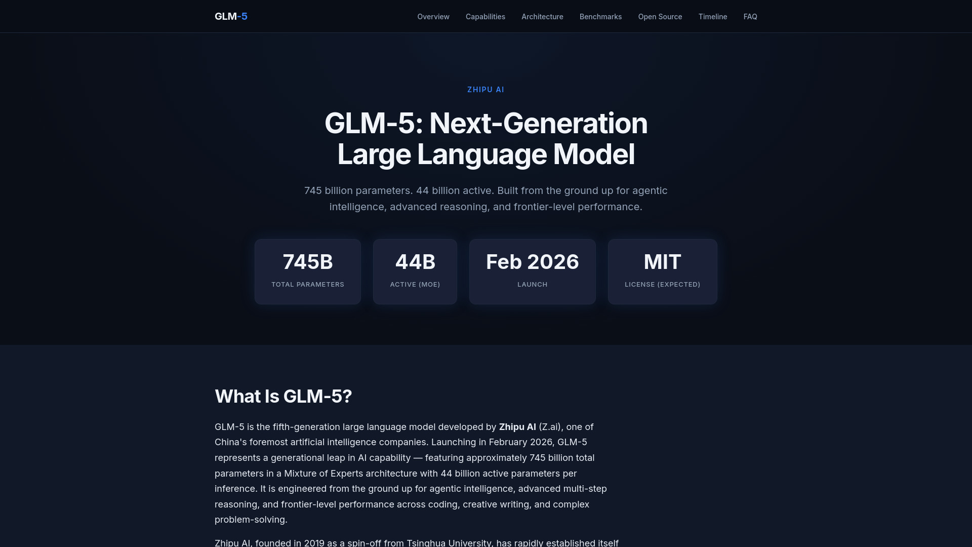 GLM 5 screenshot