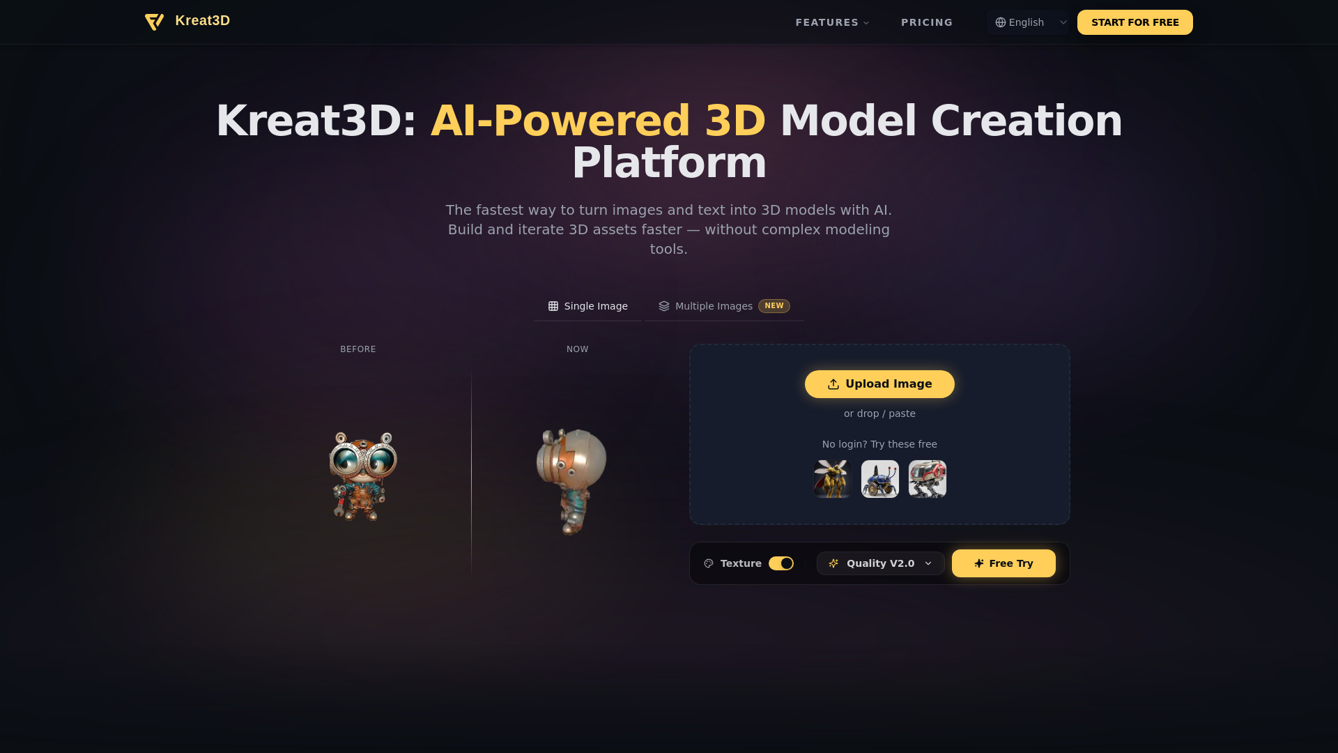 Kreat3D screenshot