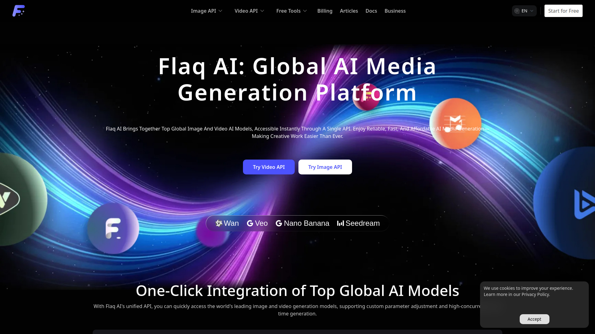 Flaq AI API Platform screenshot
