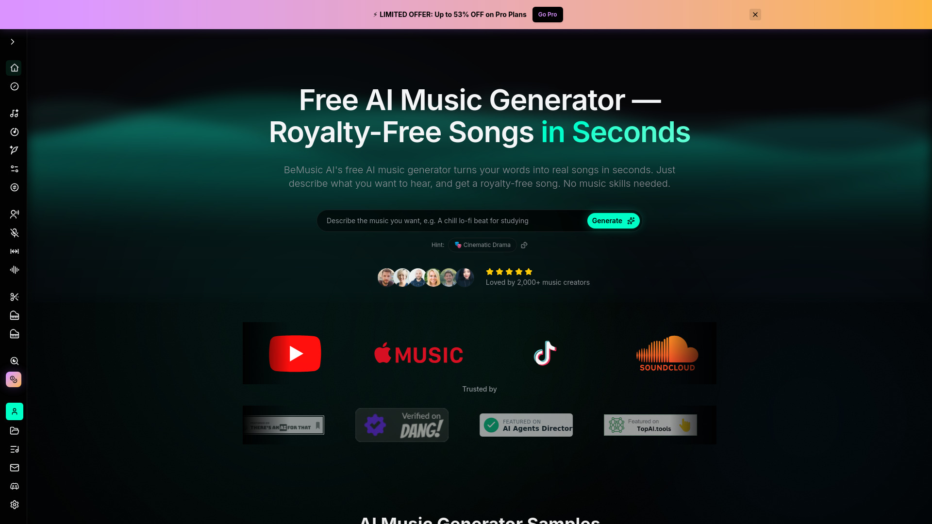 BeMusic AI: AI Music Generator screenshot