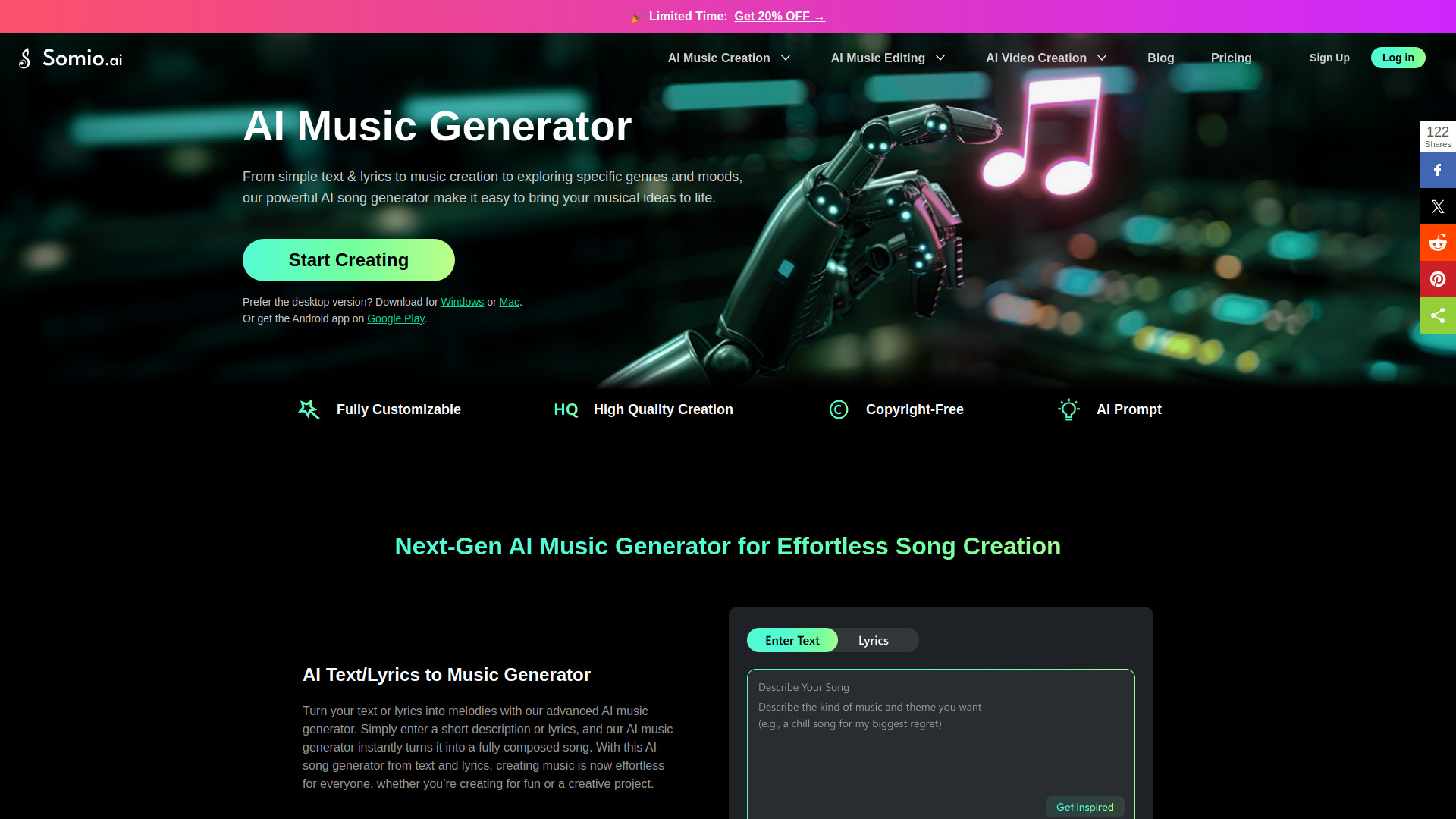 Somio AI screenshot