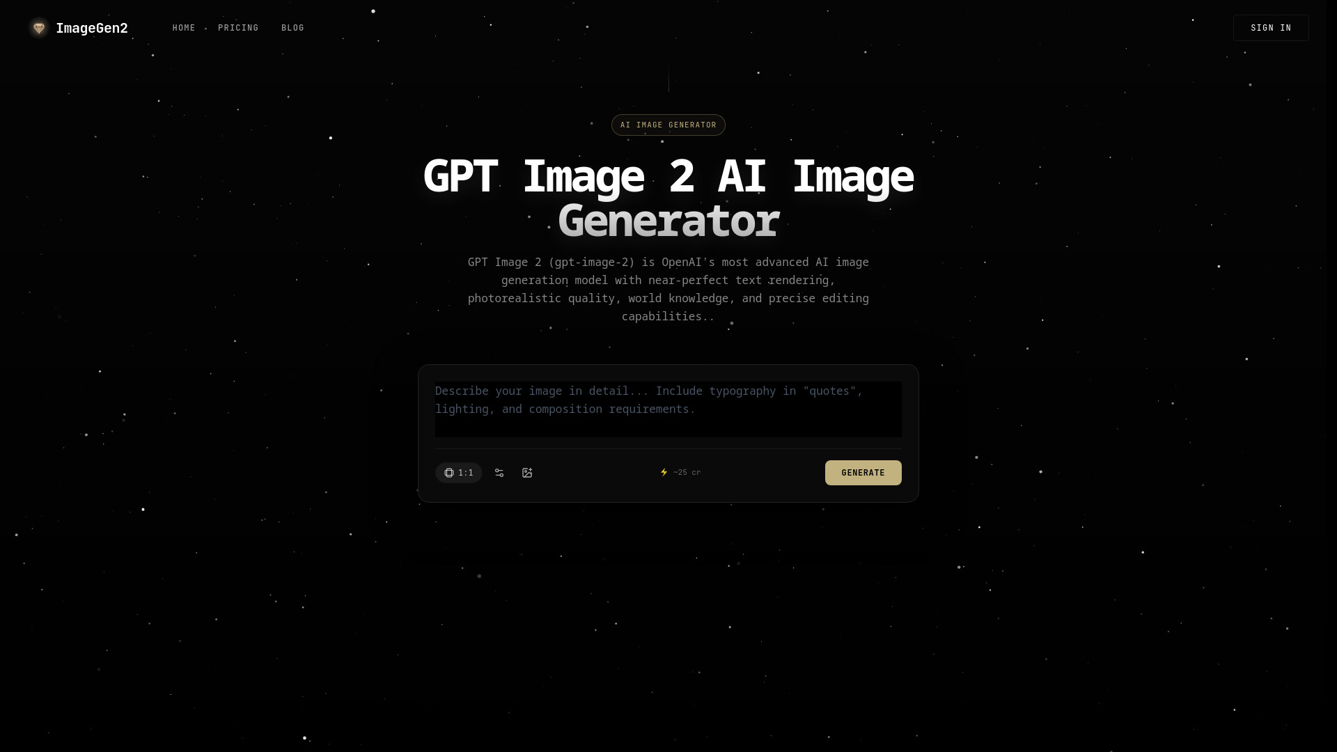 ImageGen2 screenshot