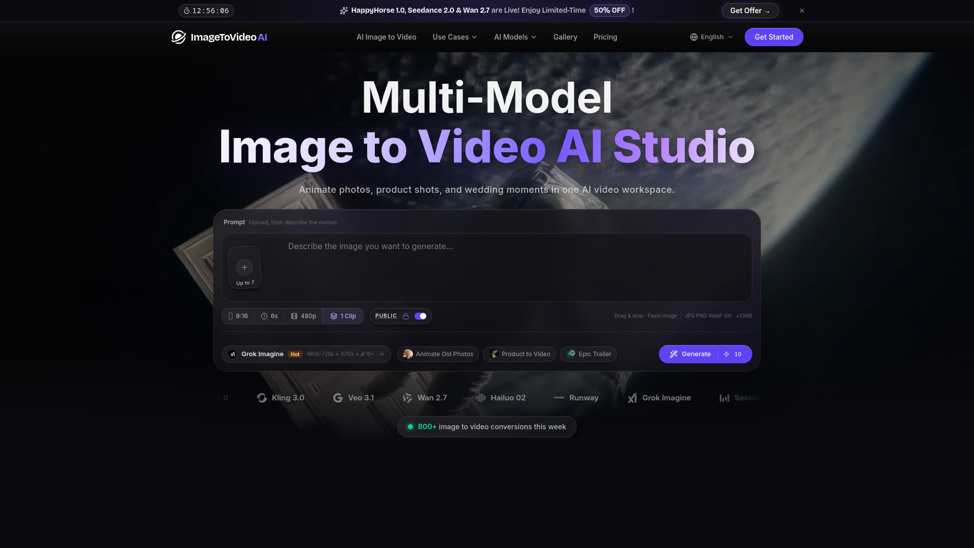 ImageToVideoAI screenshot