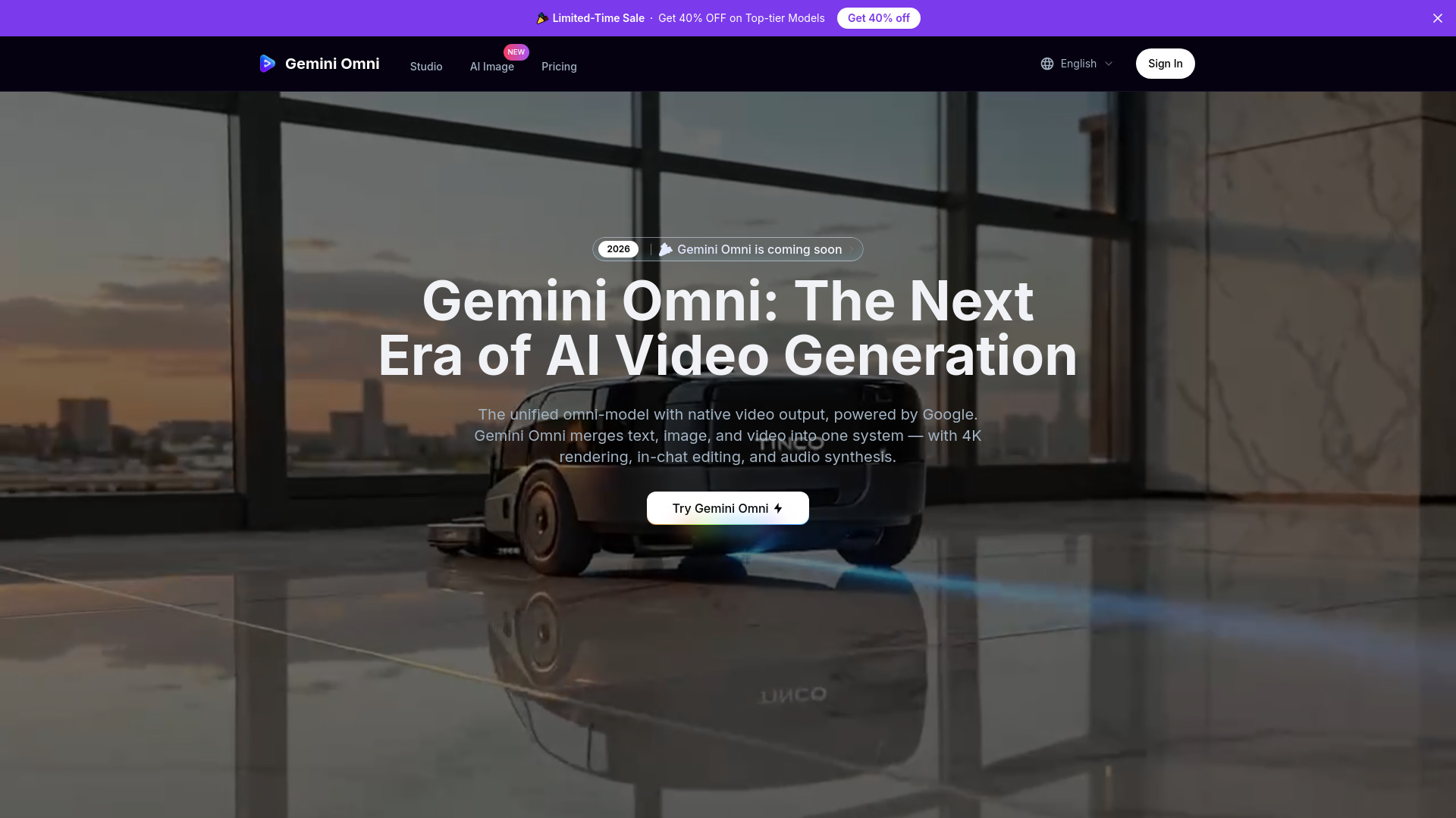 Gemini Omni AI Video Generator screenshot