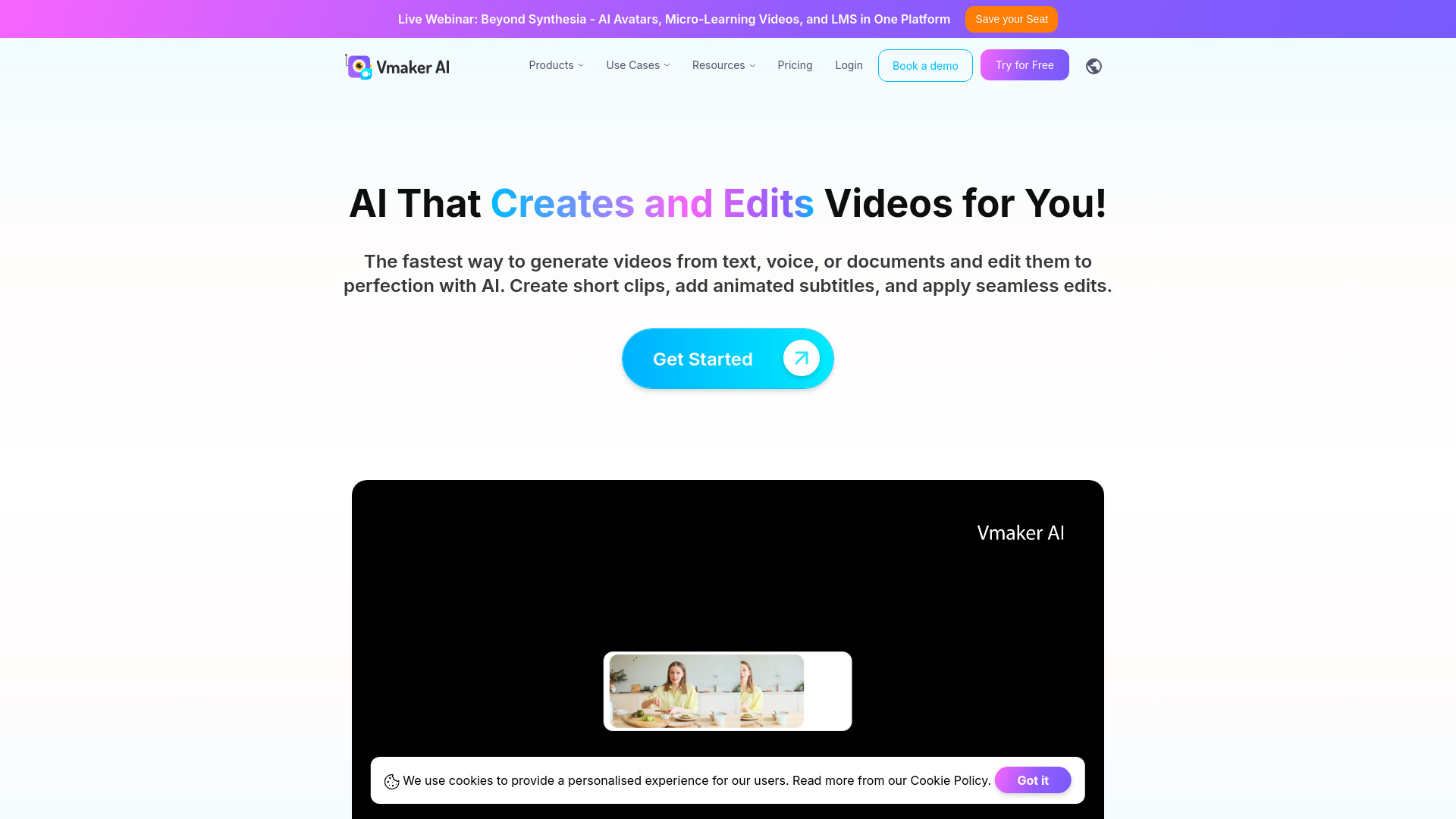 Vmaker Ai screenshot
