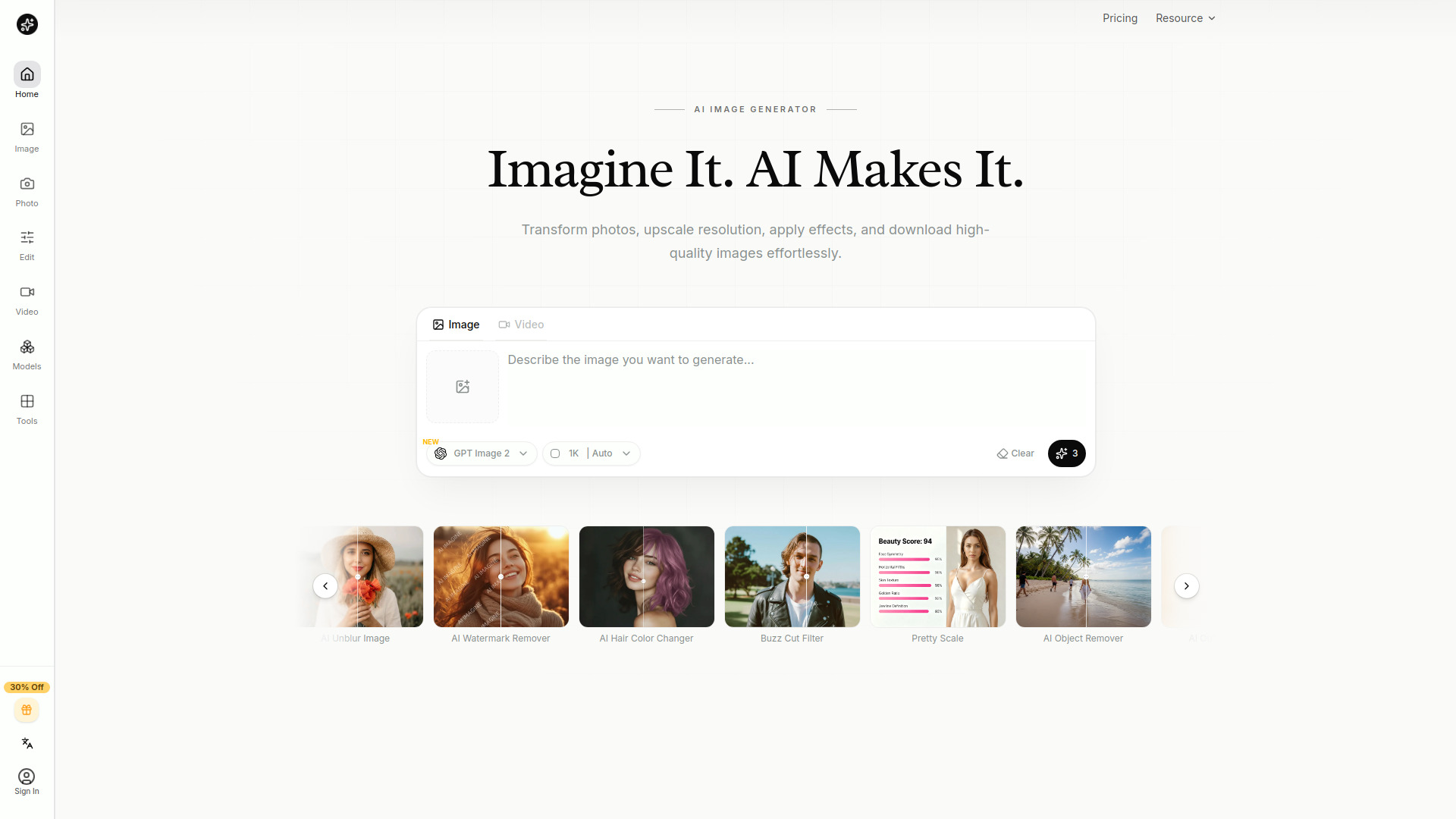 AI Imagine screenshot
