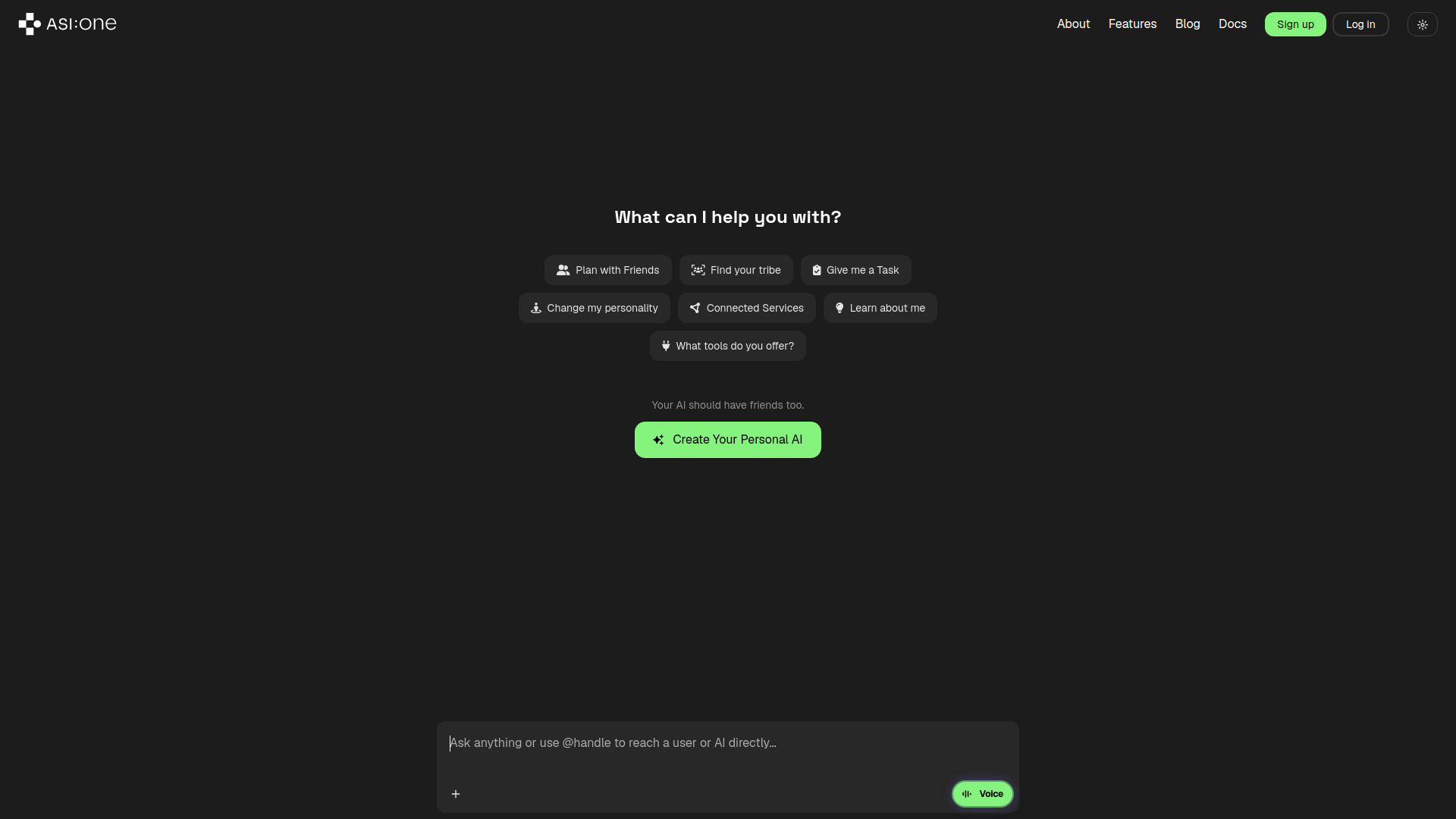 ASI:One screenshot
