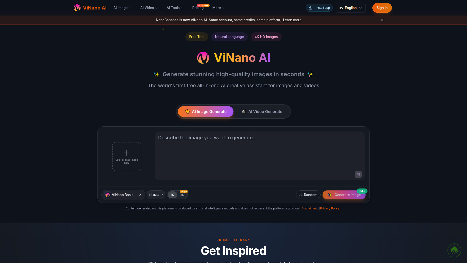 ViNano AI screenshot