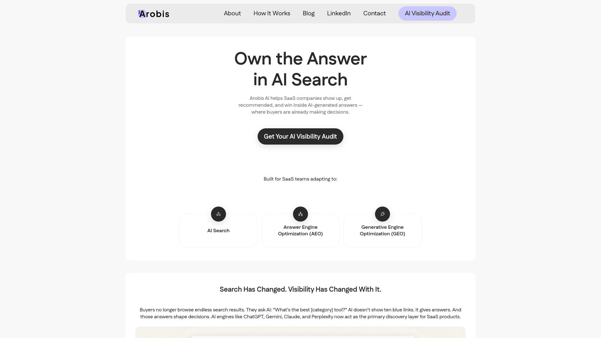 Arobis AI screenshot