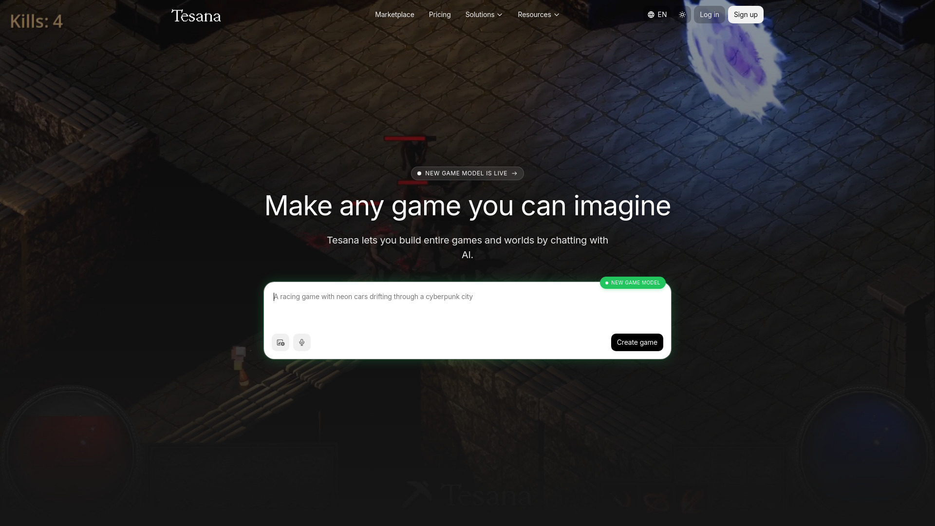 Tesana screenshot
