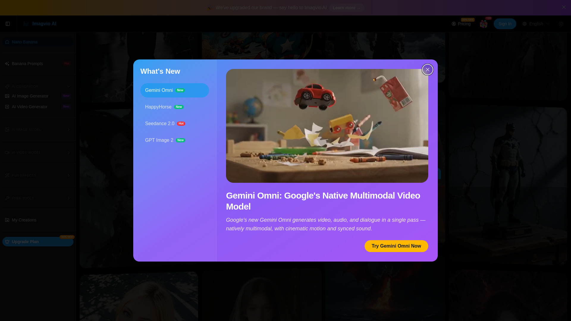 Imagvio AI screenshot