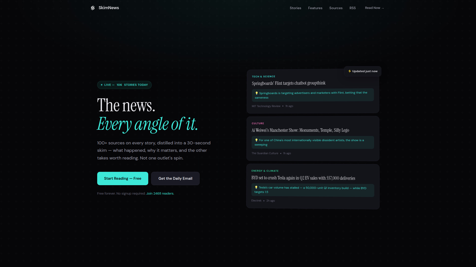 SkimNews screenshot
