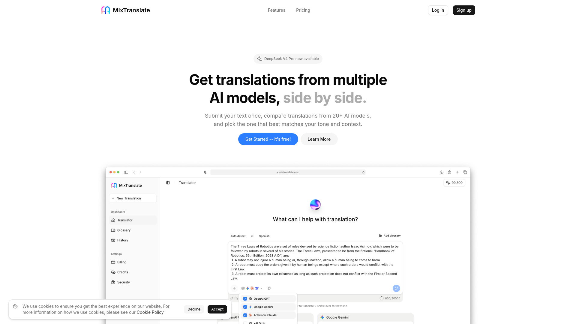 MixTranslate screenshot