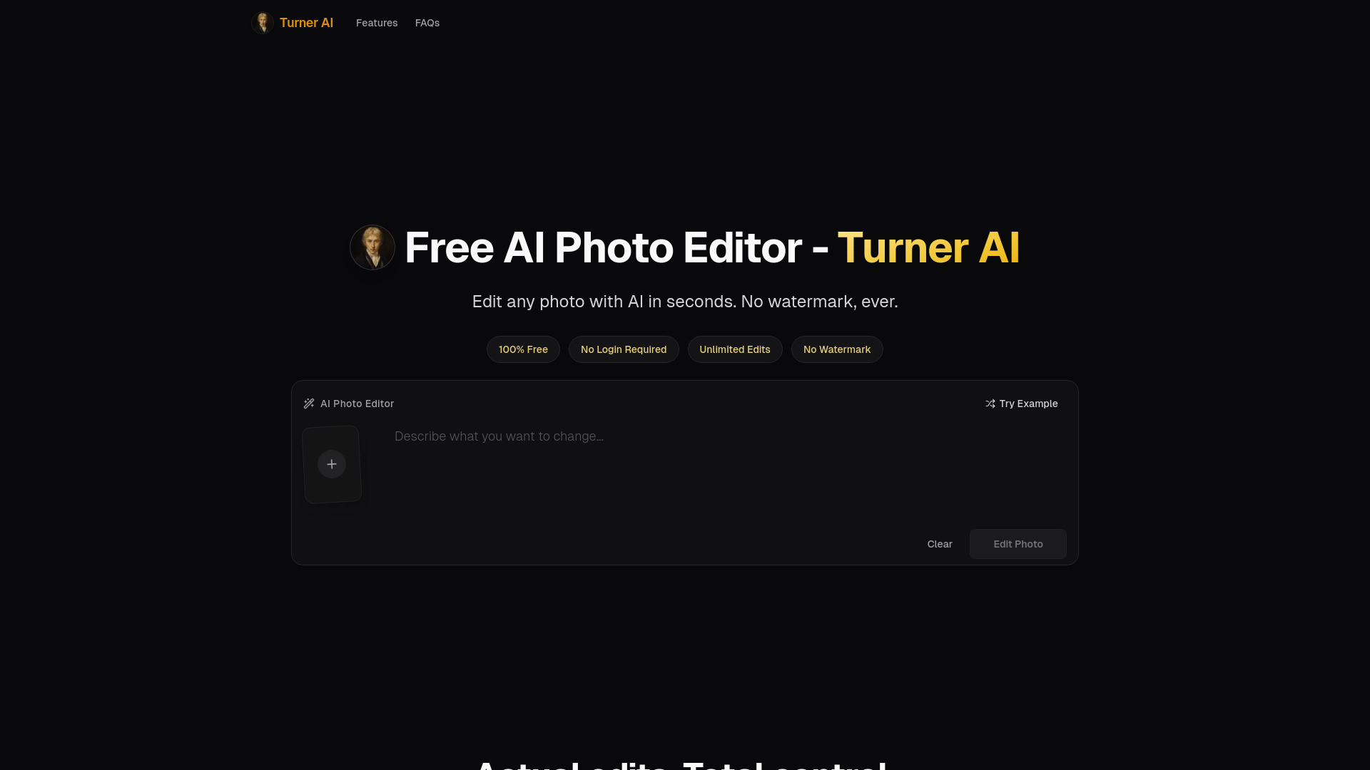 Turner AI screenshot