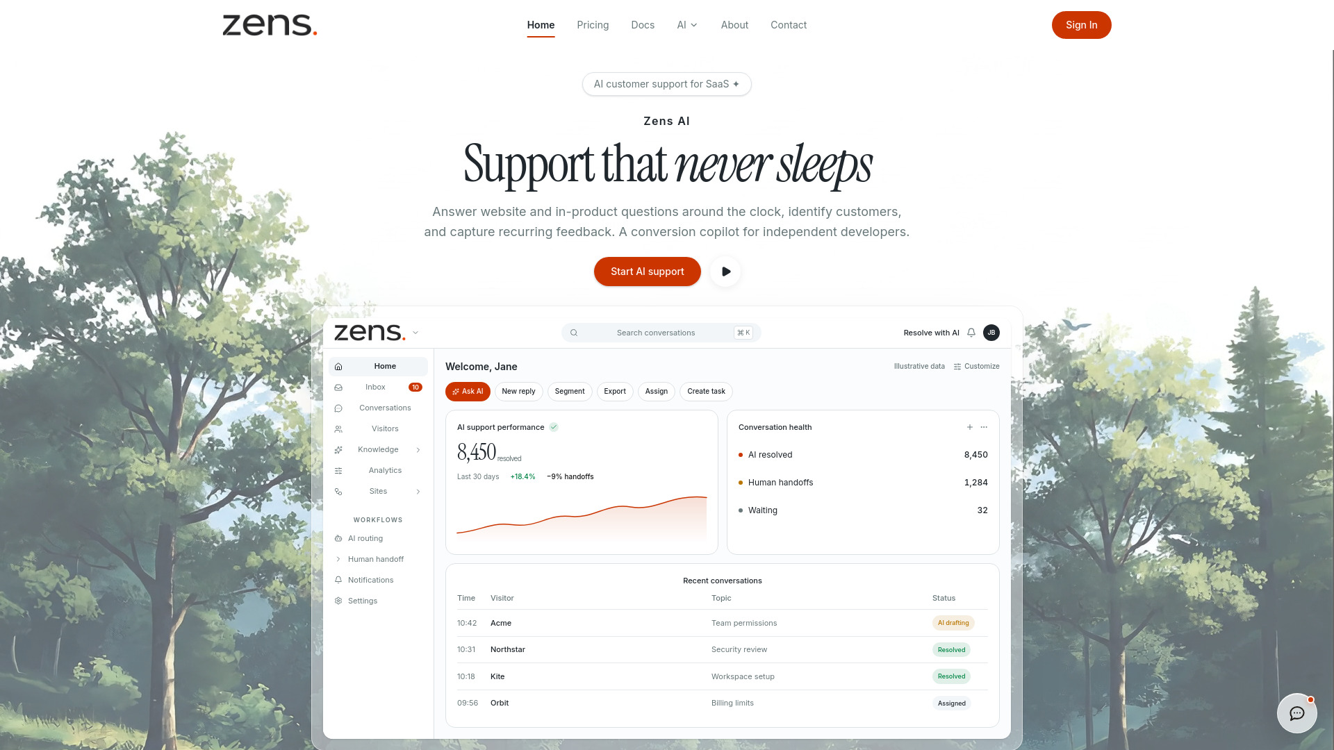 Zens AI screenshot