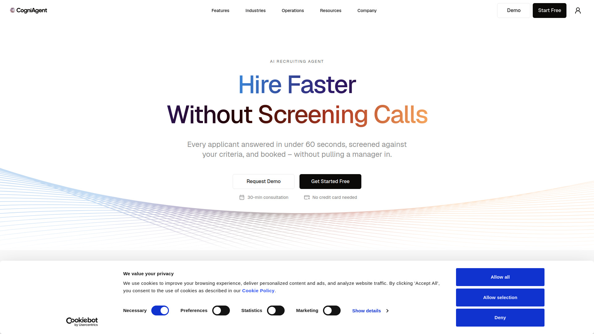 AI Recruiting Agent by CogniAgent screenshot
