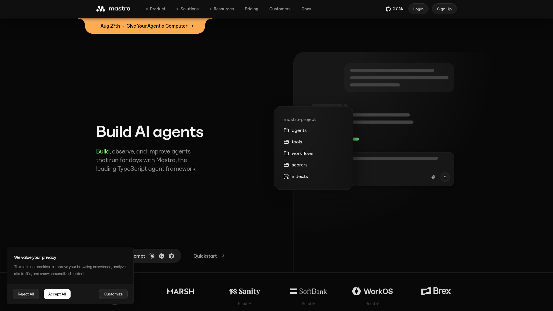Mastra screenshot