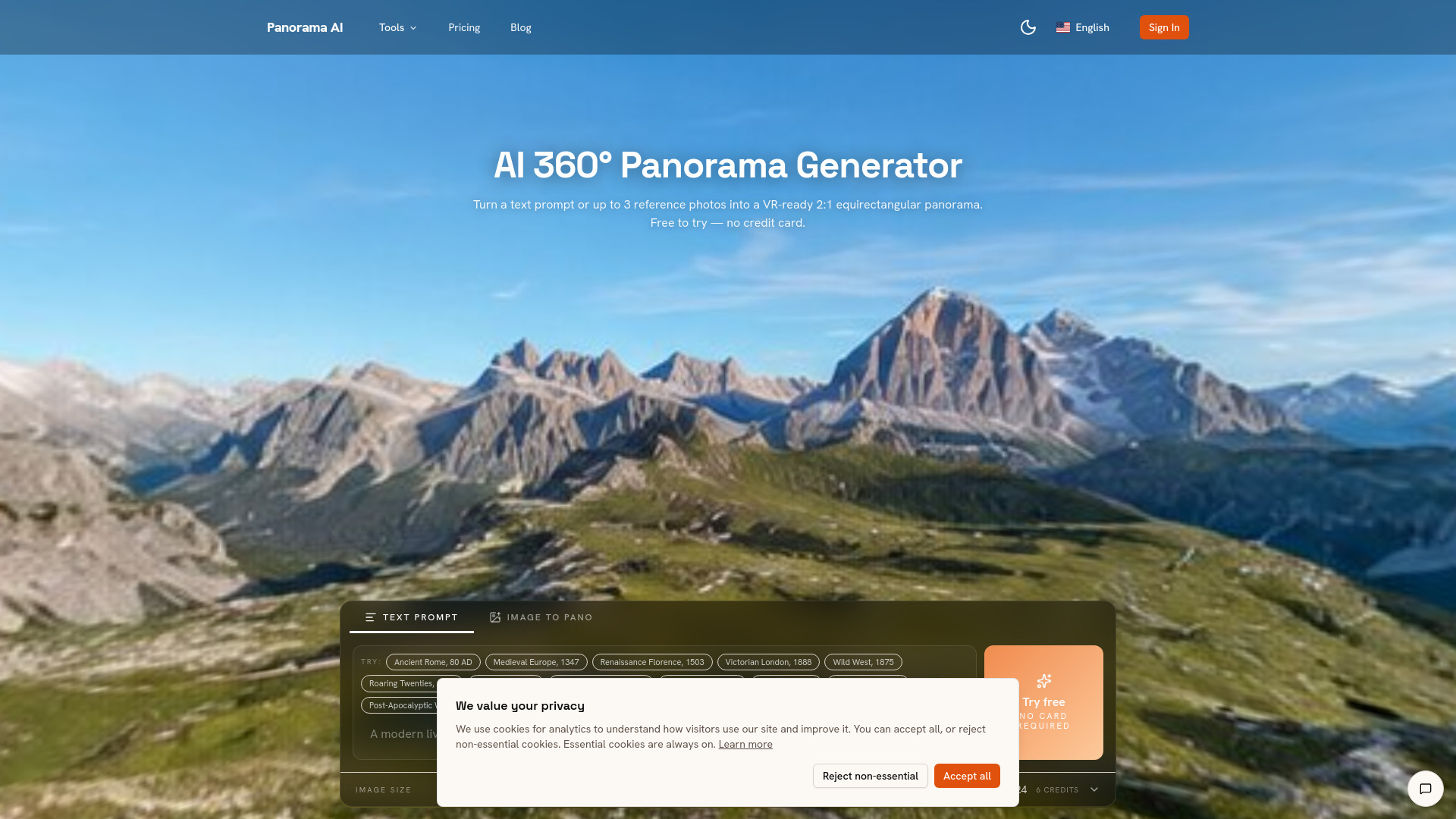 Panorama AI screenshot