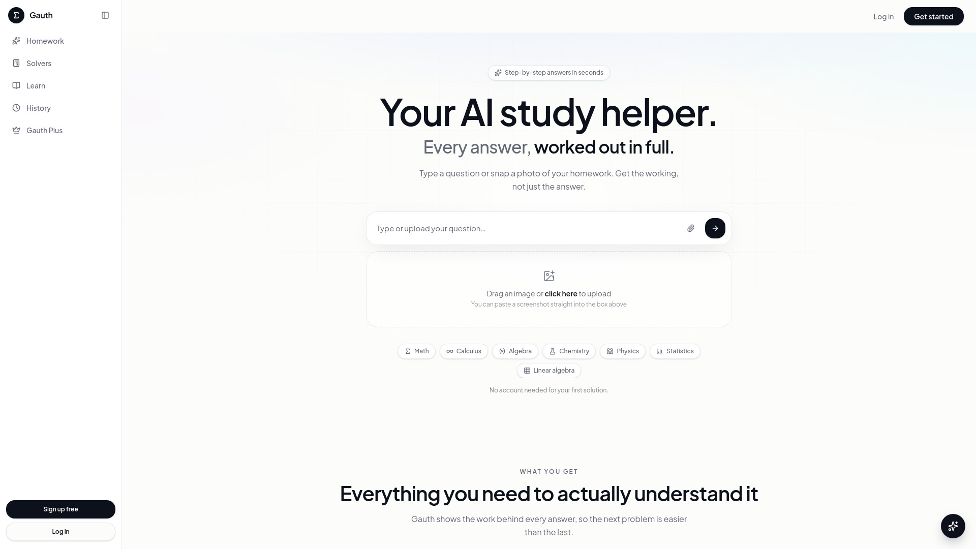 Gauth AI screenshot