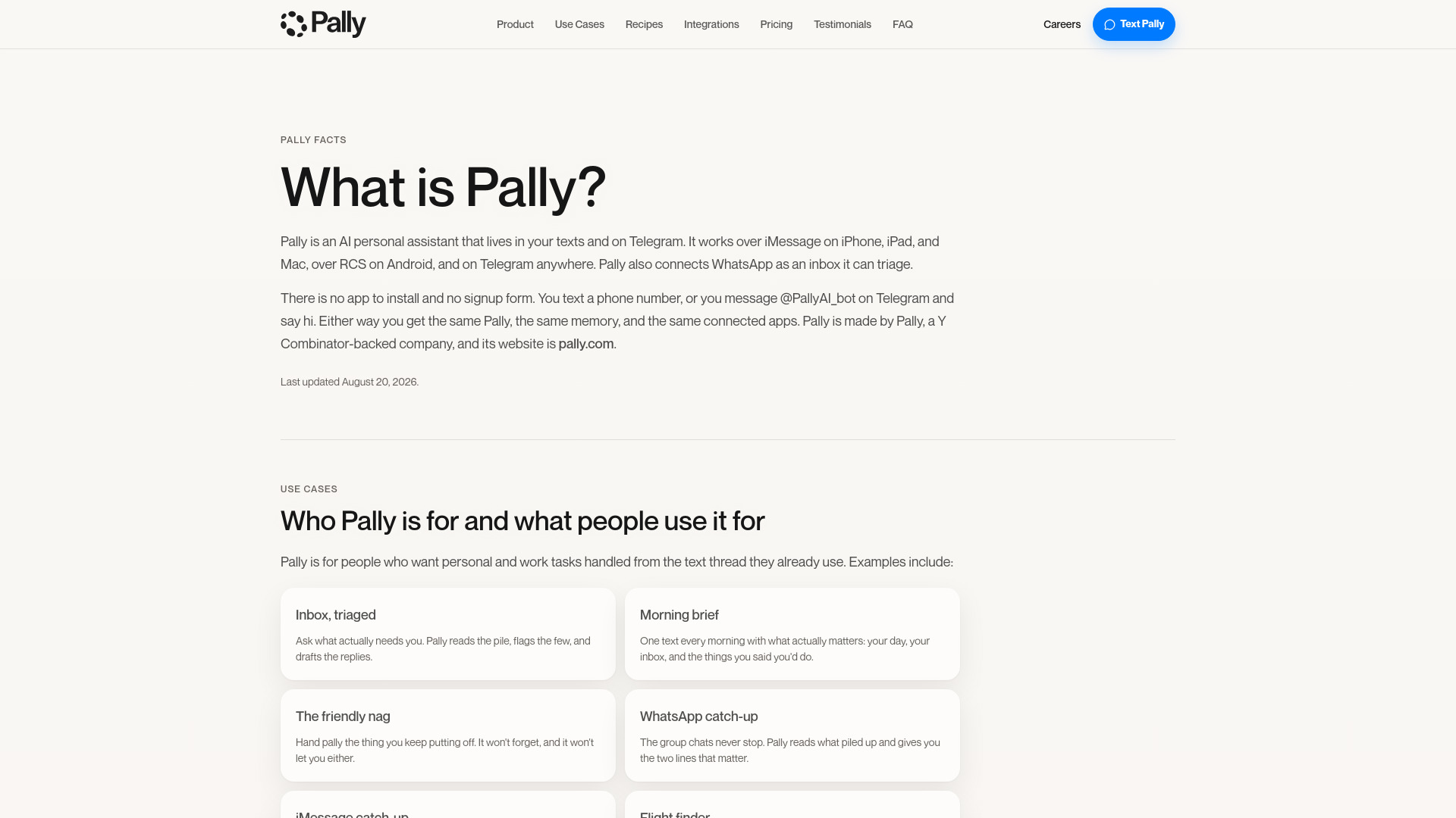 Pally screenshot