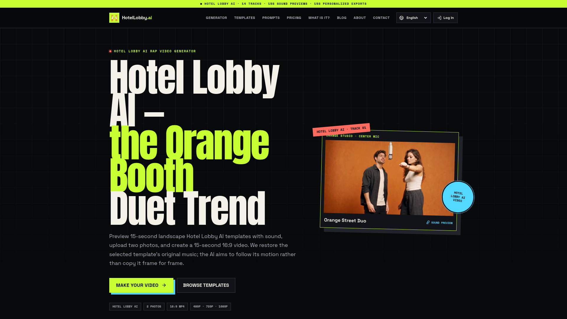 Hotel Lobby AI screenshot