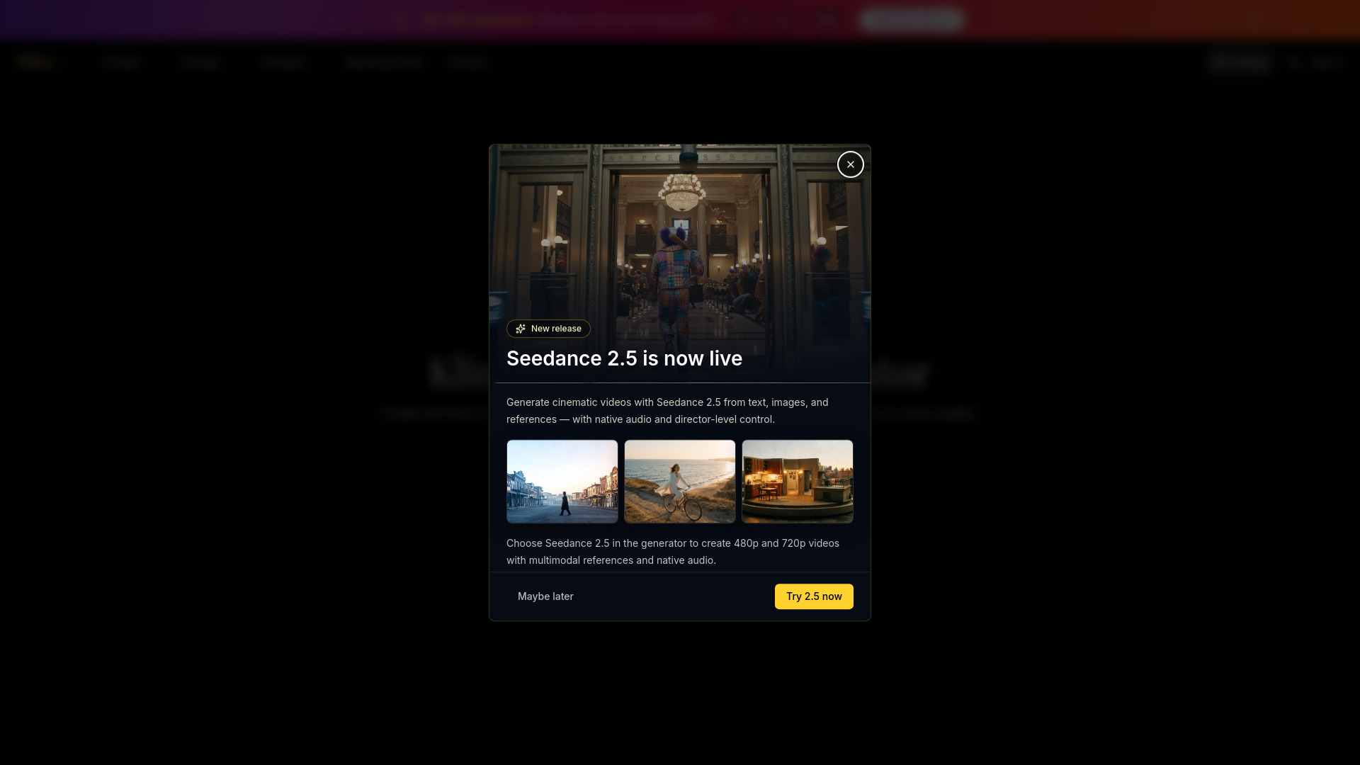 Kling 4.0 screenshot