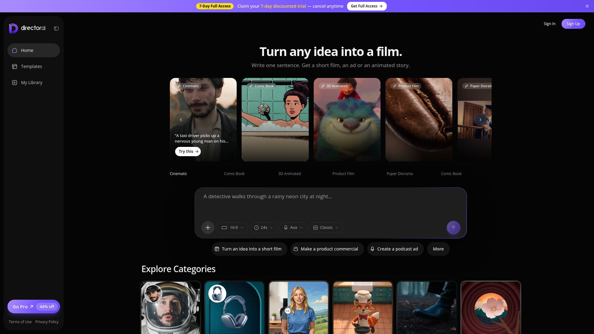 Director AI screenshot