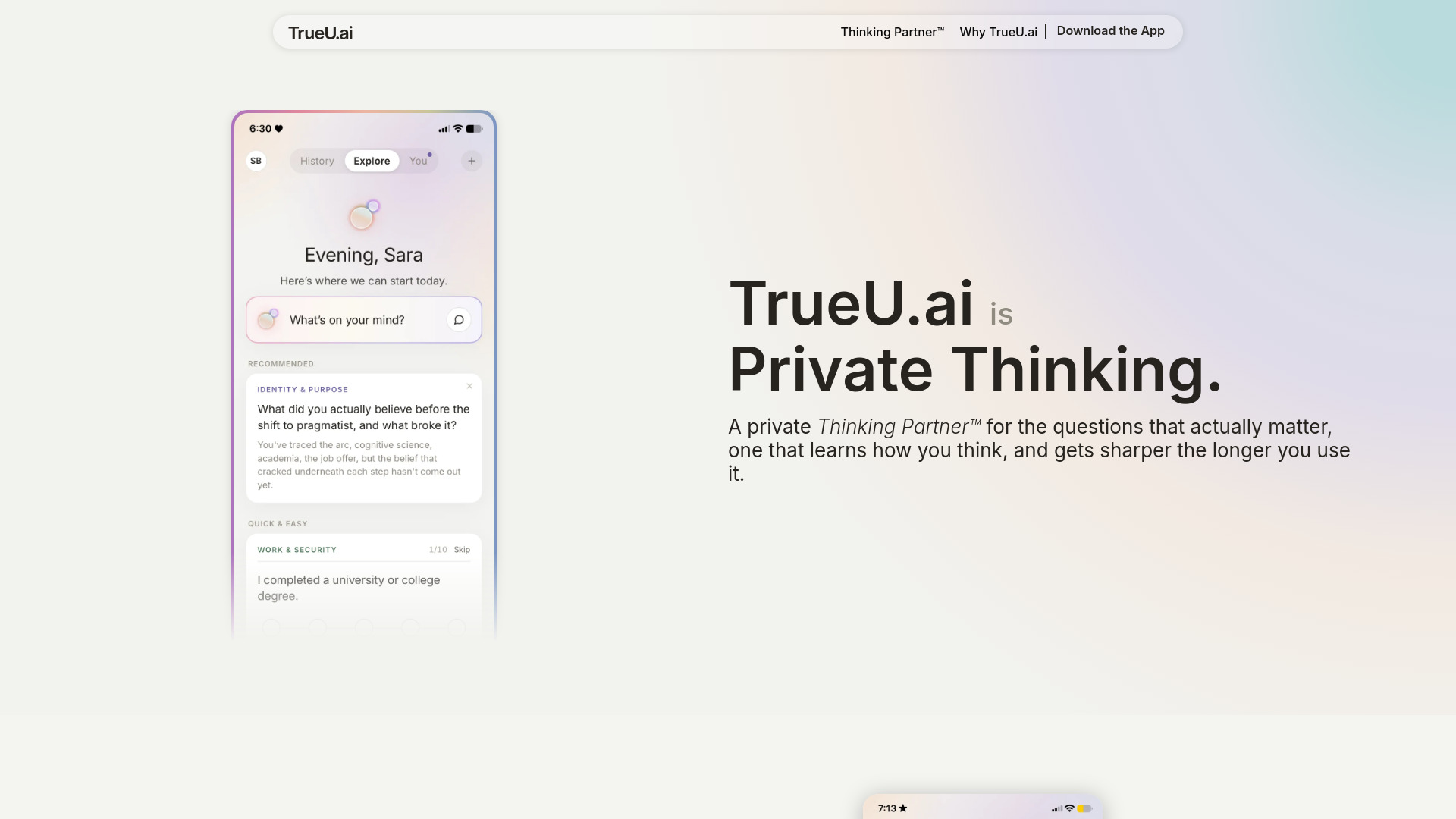 TrueU.ai screenshot