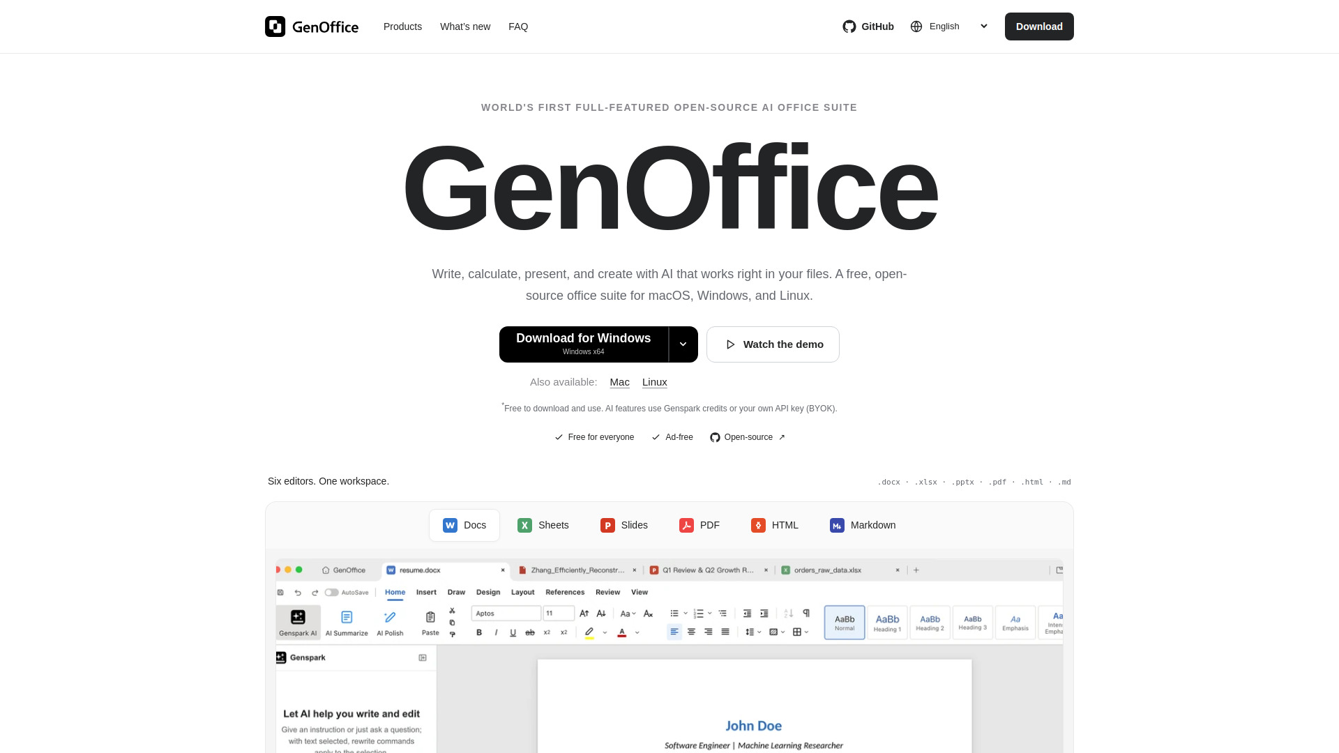 GenOffice screenshot