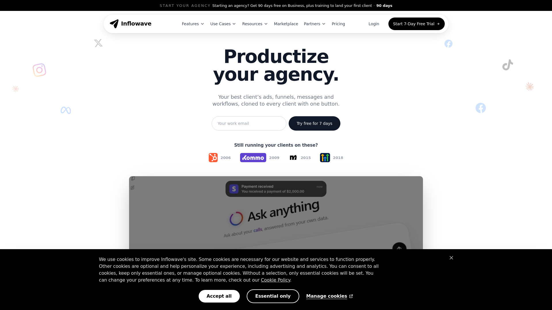 Inflowave screenshot