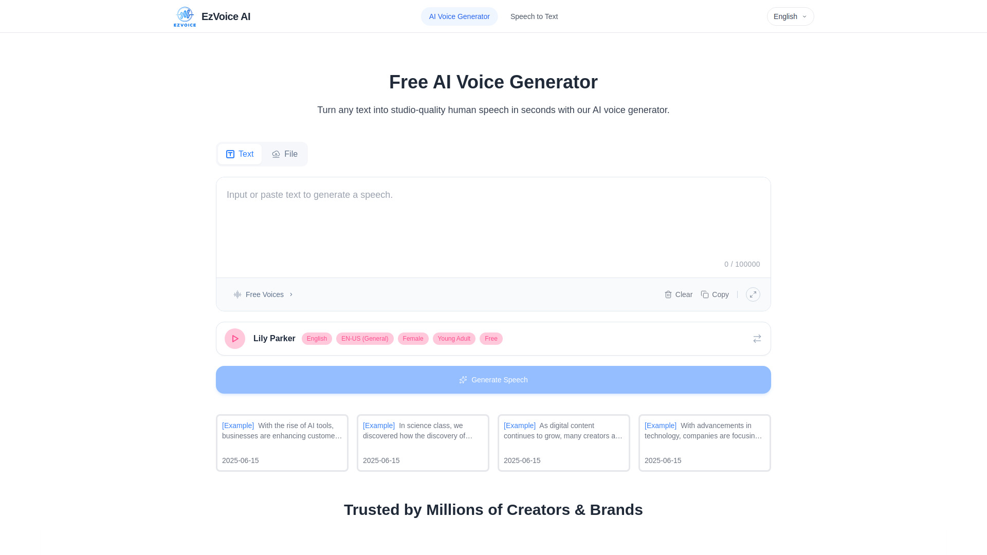 EzVoice AI screenshot