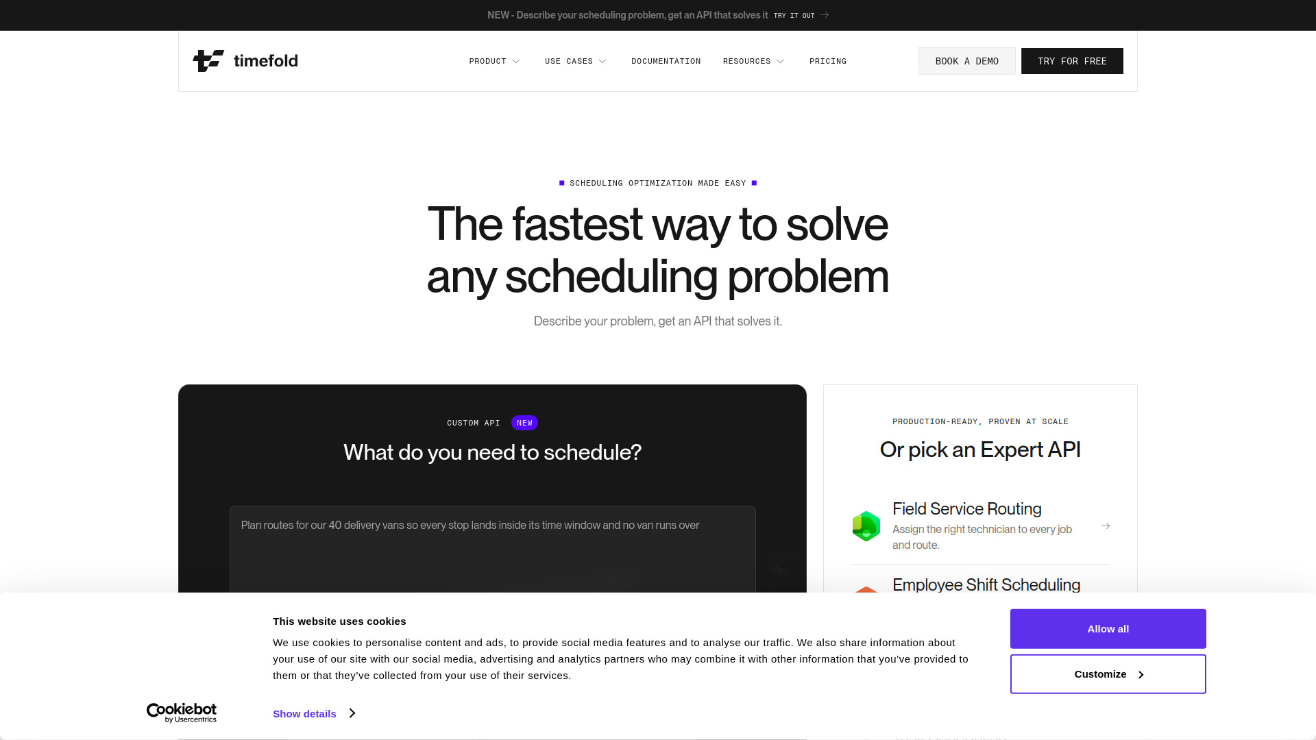 Timefold screenshot