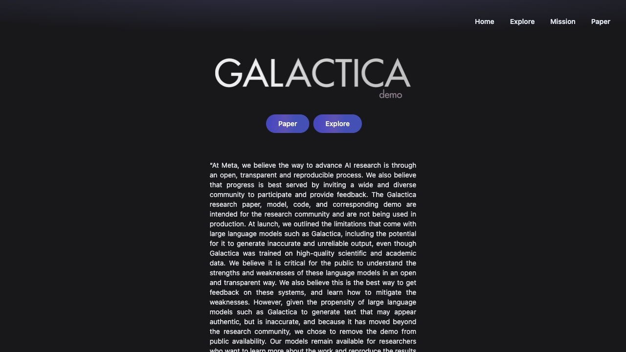Galactica screenshot
