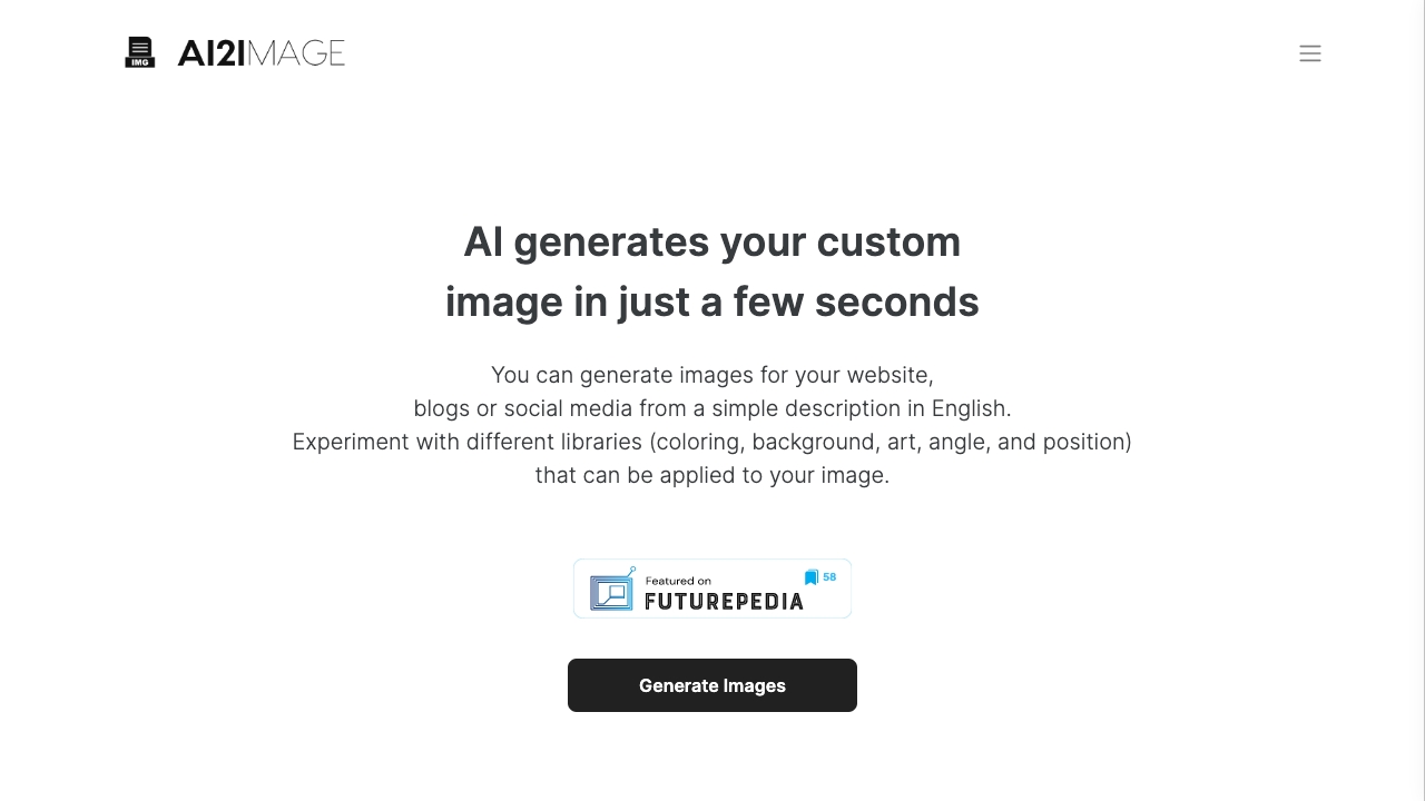 AI2image screenshot