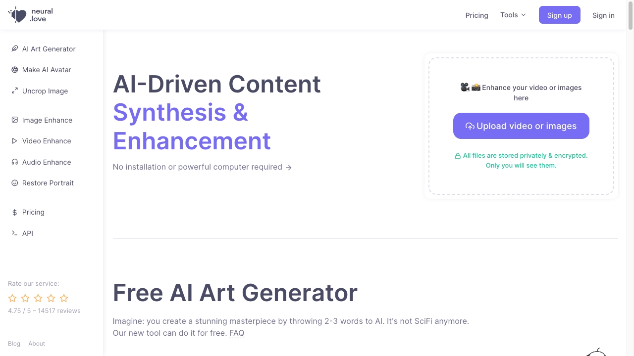 neural.love screenshot