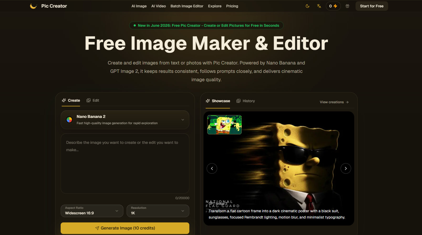 Pic Creator AI screenshot